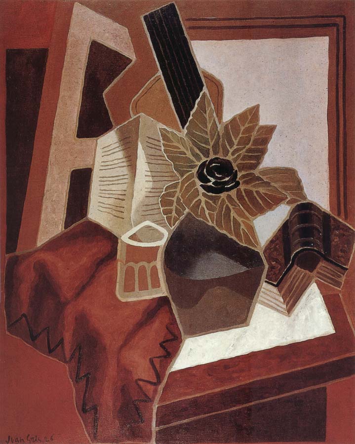 The composition having rose